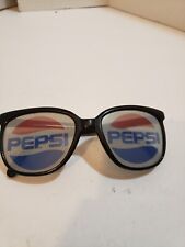Vintage Pepsi Logo Black Plastic Sunglasses Marketing 90s Retro Merchandise picture