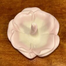 Lenox Porcelain Rose Blossom Ring Holder Glazed Light Pink picture
