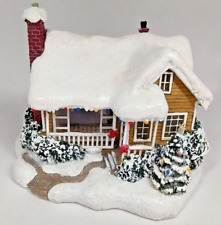 Thomas Kinkade Childhood Home Christmas Village Lighted House Cottage 2008 picture
