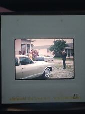 35mm Slide Kodachrome March 1965 Old Man, Wife, Vintage Buick Car picture