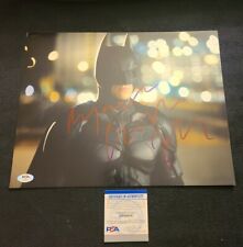 CHRISTIAN BALE SIGNED 11X14 PHOTO BATMAN DARK KNIGHT PSA/DNA AUTHENTIC #AH48630 picture