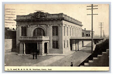 Railroad Station, Gary Indiana IN Postcard picture