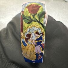 Disney Parks Magicband + Magic Band Plus Beauty Beast Rose Stained Glass PINK picture