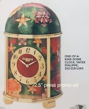 2.5” PROMO Patek Philippe Floral Dome Clock Photo & Text Press Feature Clipping picture