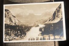 c1907 Photographer Byron Harmon RPPC Banff Canada Bow Valley River Mountains picture