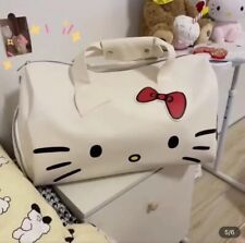Sanrio Hello Kitty Duffle Bag Travel Luggage White Kawaii Overnight Bag picture