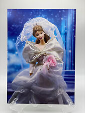 Brand New Bridal Barbie in a Beautiful Blue Background Art Print/Postcard picture