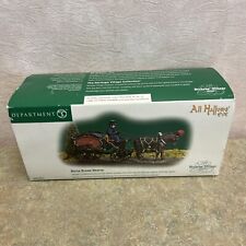 Dept 56 Dickens Village All Hallows’ Eve - Horse Drawn Hearse #56-58574 - EUC picture