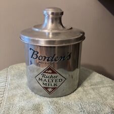 1950s Borden's Malted Milk Drug Store  Soda Fountain Tin picture
