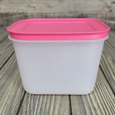 Tupperware Freezer Mate Pink 4¾ Cup Snowflake Storage Container #7871 EUC 1.1L picture