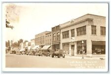 c1940's East Side Main Street First National Bank Lawton MI RPPC Photo Postcard picture
