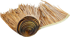 16.5Ft Tiki Straw Roof Thatch-Mexican Style Artificial Palm Thatch Rolls Tiki Ba picture