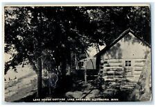 1914 Lake House Cottage Lake Andrews Boating Alexandria Minnesota MN Postcard picture