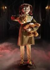 4.5 Ft Animated Possessed Penny Doll Halloween Prop Demon Child Animatronic NEW picture