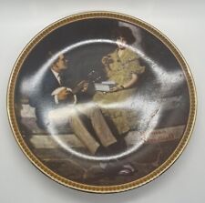 Vintage Norman Rockwell Pondering on The Porch Plate Collectible picture