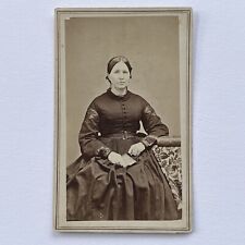 Antique CDV Photograph Lovely Mature Woman West Randolph VT Stamp Tax picture