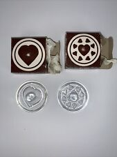 Vintage Vienna Glass COOKIE STAMPS Alfrede Knobler and Company Set Of 2 picture