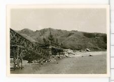 wd3 Vintage Photo 1950's Hong Kong British Soldiers Building Bailey Bridge 122a picture