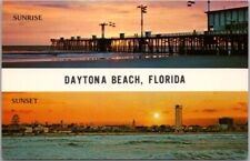 Daytona Beach, Florida Postcard Sunrise & Sunset Scenes / Chrome c1960s Unused picture