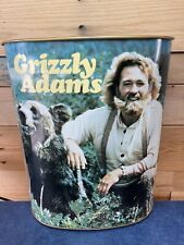Vintage Cheinco 1977 Grizzly Adams Metal Trash Can picture