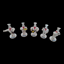 Michelin Bibendum Chef Mascot Figurine Official Merchandise Collectible Set of 5 picture