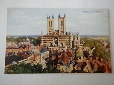 Vint. Valesque Postcard - England- Lincoln Cathedral, Pub. by Valentine's & Sons picture