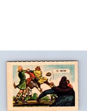 VINTAGE 1945-46 KELLOGG'S ALL-WHEAT SPORTS HISTORIES CARD#14  SOCCER  NO1363 picture