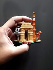 India Gate Qutub Minar Delhi Metro 3D Fridge Magnet Monument of India Souvenir picture