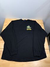 Disney Mighty Ducks Spirit Jersey Shirt Mens XL Black Casual Long Sleeve #8621 picture