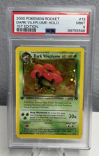 2000 Pokemon Rocket 1st Edition #13 Dark Vileplume - Holo PSA 9 MINT picture