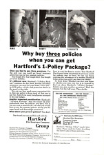 1957 Print Ad Hartford Insurance Why buy three policies when you can get  one picture
