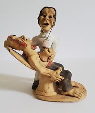 Rare Vintage Paulino Mamani Hand Made Doctor/Patient Sculpture  picture