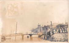 1920's? RPPC Firing the 21 Guns on the River Front Shanghai China picture