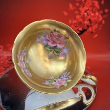 Radfords Gold Cabbage Rose Bone China Orphan Teacup England Avon Vintage BX5 picture