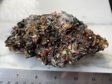 Vanadinite on Barite Crystal Cluster - Large 491 Grams picture