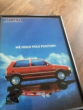 Framed Print Fiat Uno Turbo ie Red Magazine Picture Advert Man Cave Wall Art d picture