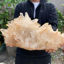 21.7lb A++Large Natural clear white Crystal Himalayan quartz cluster /mineralsls picture