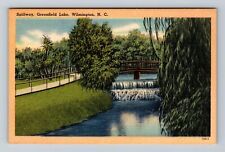 Wilmington NC-North Carolina, Greenfield Lake Spillway, Antique Vintage Postcard picture
