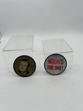 Lenticular Nixon 1960 & 1968 Presidential Pin Backs Flasher Button Varivue picture