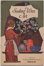 1922 Sealing wax Art Instruction Booklet Dennison Manufacturing Framingham MA picture