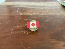 Vintage Small Canadian Flag Lapel Pin Red Mapel Leaf picture