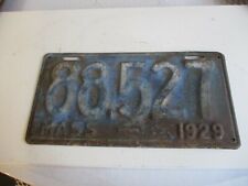1929 Massachusetts License Plate Tag 88527 picture