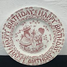Royal Crownford Happy Birthday Plate Norma Sherman Staffordshire England picture