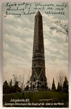 1907 Saratoga Monument, Schuylerville NY New York Vintage Postcard picture
