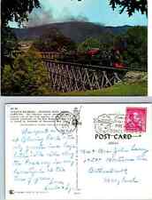 Postcard Railroad Train Tweetsie Steam Engine Dead Horse Trestle 1970s picture