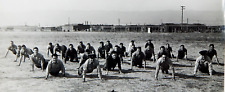 NAVY BASE SHOEMAKER CA ORIGINAL PHOTO EXERCISING SAILORS SEABEES 8X10 WWII 1940s picture