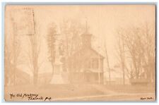 Foxcroft Maine ME Postcard RPPC Photo The Old Academy Chase Photo 1905 Antique picture