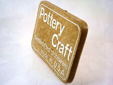 POTTERY CRAFT Compton California Pottery  Dealer Sign Light Brown MCM MINT picture