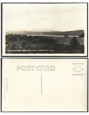 Real Picture Post Card RPPC Meredith NH Winnipesaukee from Ladd Hill Unused  picture