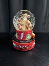 Vintage 2001 Hallmark Coca-cola Santa Musical Snow Globe Christmas Holidays picture